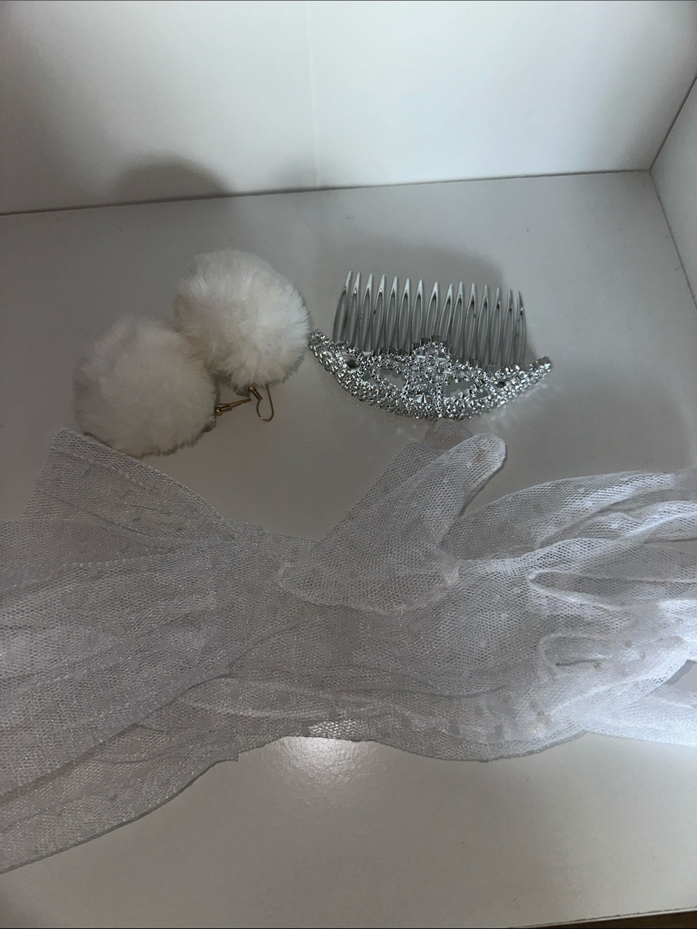 Silver Rhinestone Hair Comb - Women Accessories 3pcs
